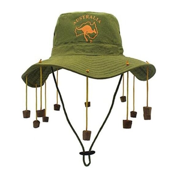 Australian Hat With Cork Head Guard Caps Fancy Style Dress Hats Bucket Cap - Picture 1 of 4